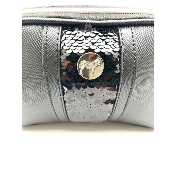 Dabney Lee Black Sequin Makeup Cosmetic Bag EUC - Picture 3 of 5